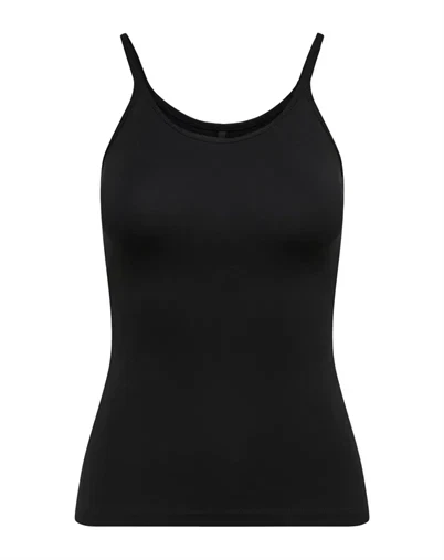 Only - Love Strap Singlet Top - Black
